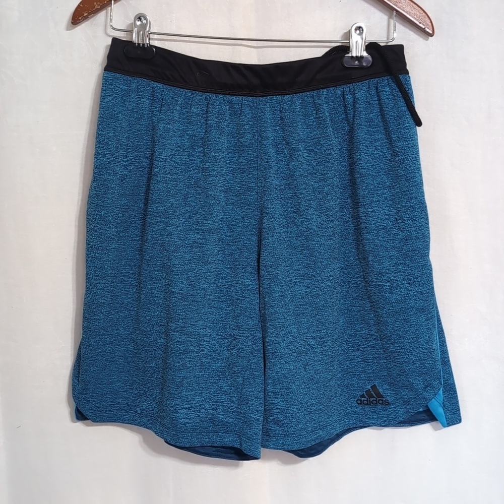 Adidas Teal Blue Athletic Shorts Men's Size Medium